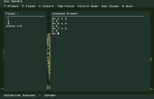 Files on the left and Command Prompt on the right after swapping tiles